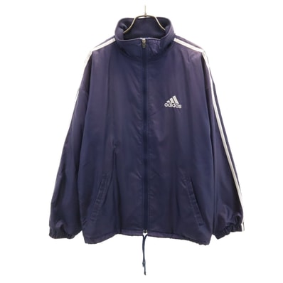 adidas アディダス ナイロンジャケット S ネイビー