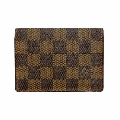 ★SALE【6fb2603】ルイヴィトン パスケース ダミエ ポルト2カルトヴェルティカル N60533 エベヌ【中古】メンズ レディース ユニセックス