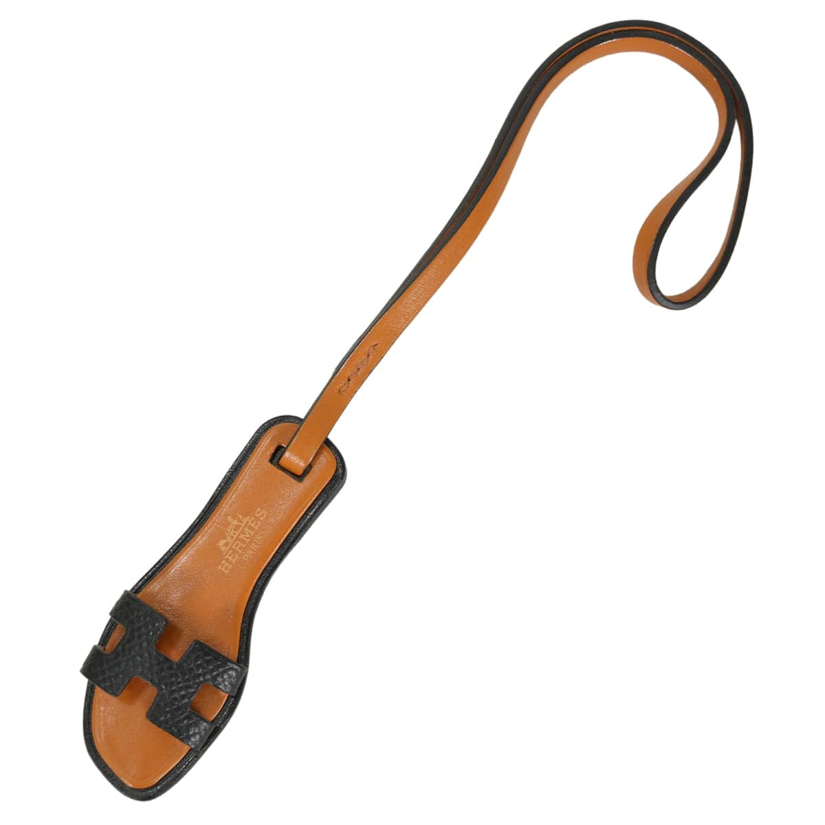 【渋谷並木橋店】HERMES エルメス バッグチャーム オラン ナノ 黒 (ブラック) エプソン/ヴォーバトラー/ヴァッシュハンター SAランク【中古】