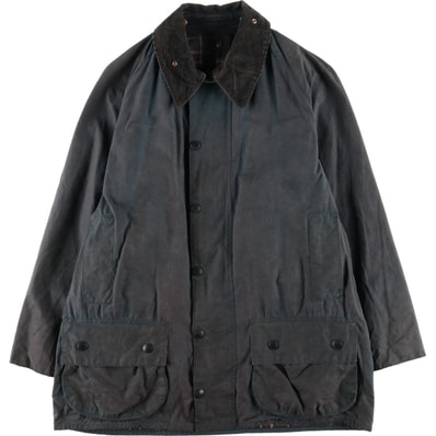古着 80~90年代 バブアー Barbour BEAUFORT ビューフォート 旧3ワラント オイルド ハンティングジャケット 英国製 C40 メンズM相当 ヴィンテージ/eaa588677