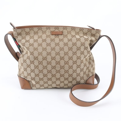 ■美品 グッチ GGキャンバス 337598 ショルダーバッグ