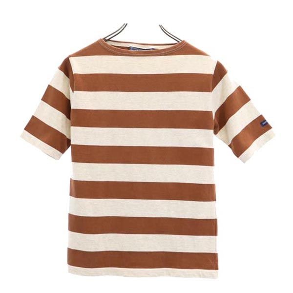 SAINT JAMES セントジェームス ボーダー 半袖 Tシャツ XXS ブラウン系