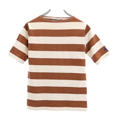 SAINT JAMES セントジェームス ボーダー 半袖 Tシャツ XXS ブラウン系