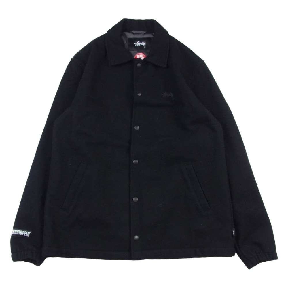 STUSSY ステューシー ジャケット 16AW Windstopper Wool Coach Jacket ウール コーチ ジャケット ブラック系 M【中古】