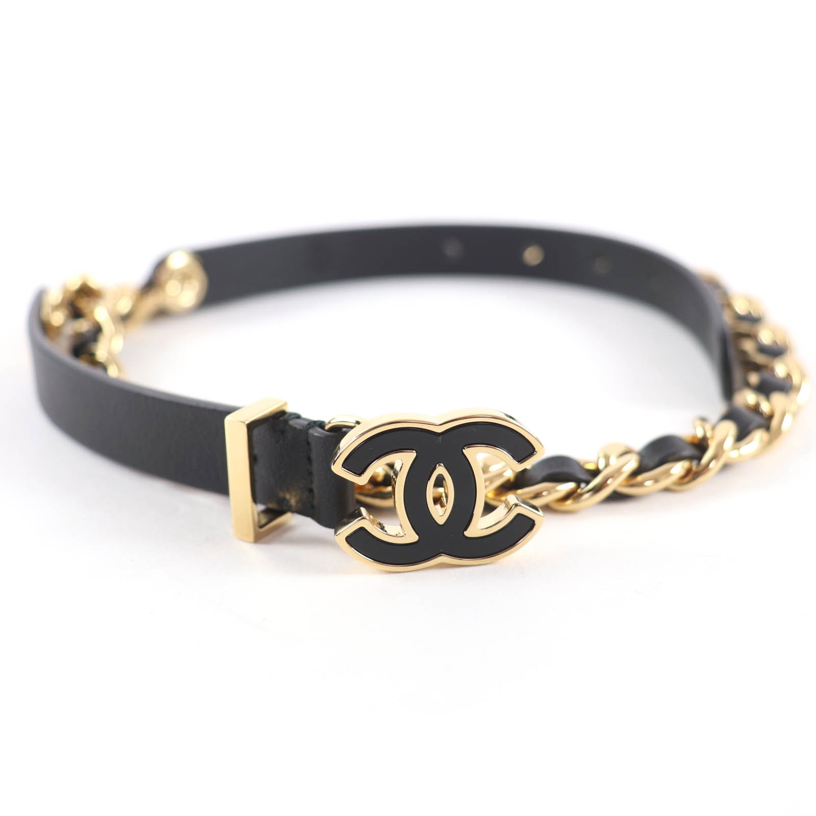 未使用品 シャネル ベルト ブラック レディース 75 B24B