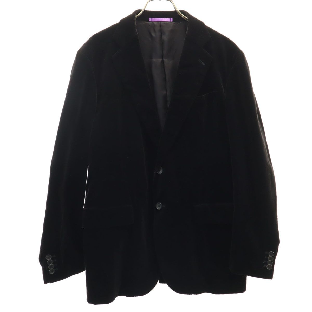 Paul Smith ポールスミス 日本製 ベロア テーラードジャケット MX 黒