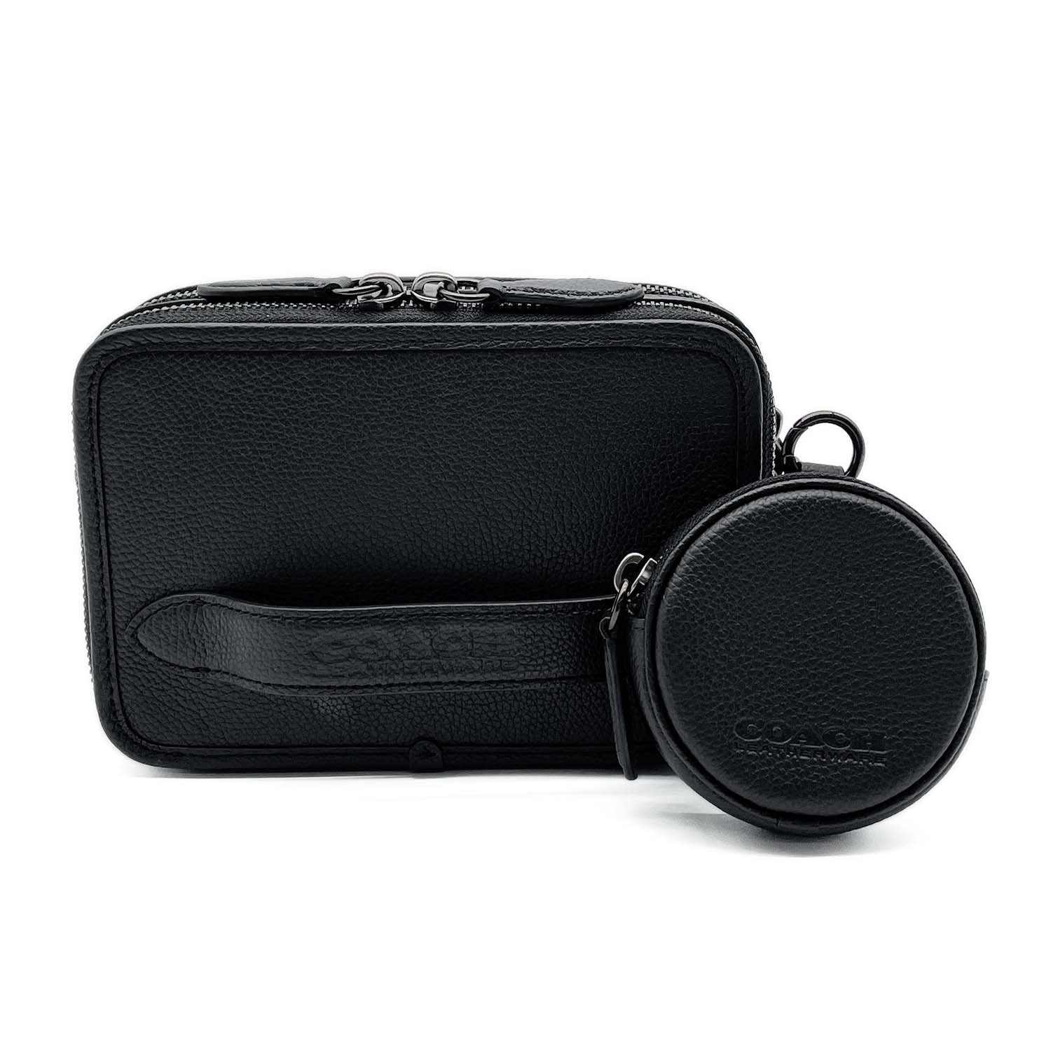 COACH コーチ チャーター  ショルダーバッグ
 レザー ブラック レディース
 【中古】
