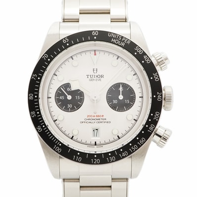 ★SALE【6wdc0245】チュードル ブラックベイ クロノ 79360N シルバー文字盤【中古】腕時計 メンズ