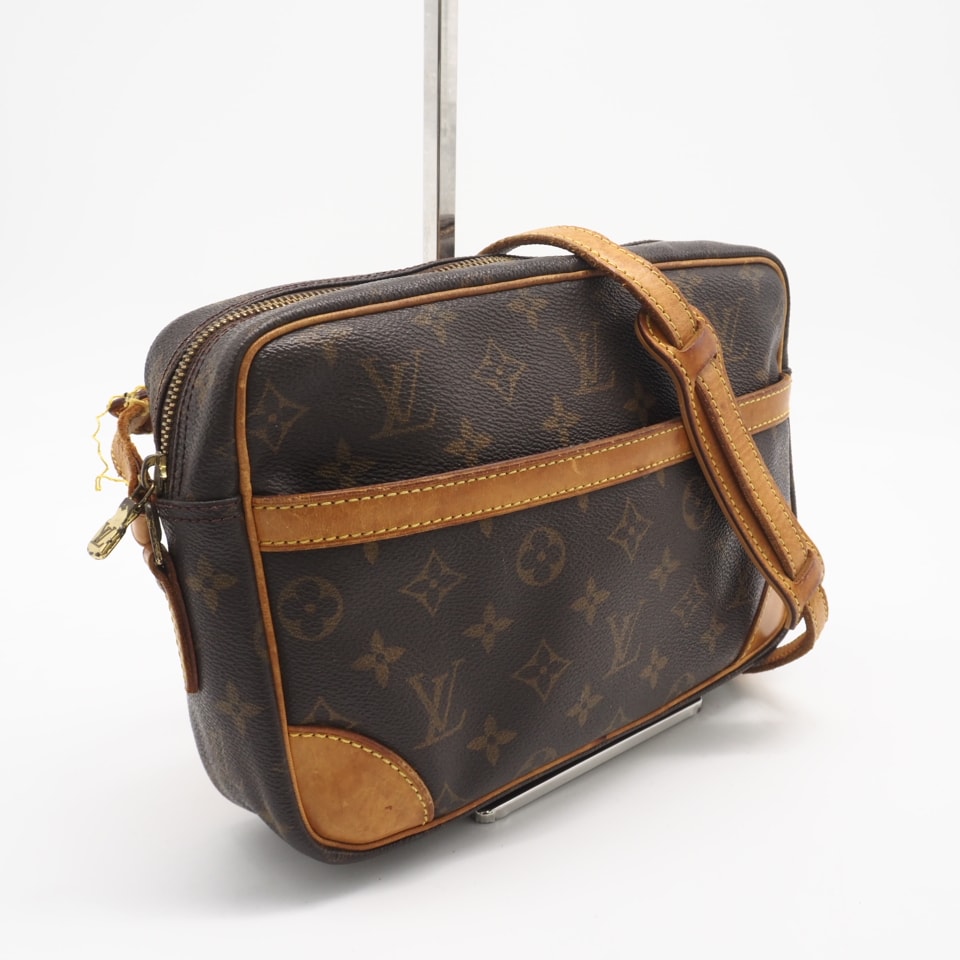 LOUIS VUITTON ルイ・ヴィトン モノグラム トロカデロ27 M51274 ショルダーバッグ ブラウン コーティングキャンバス レザー レディース