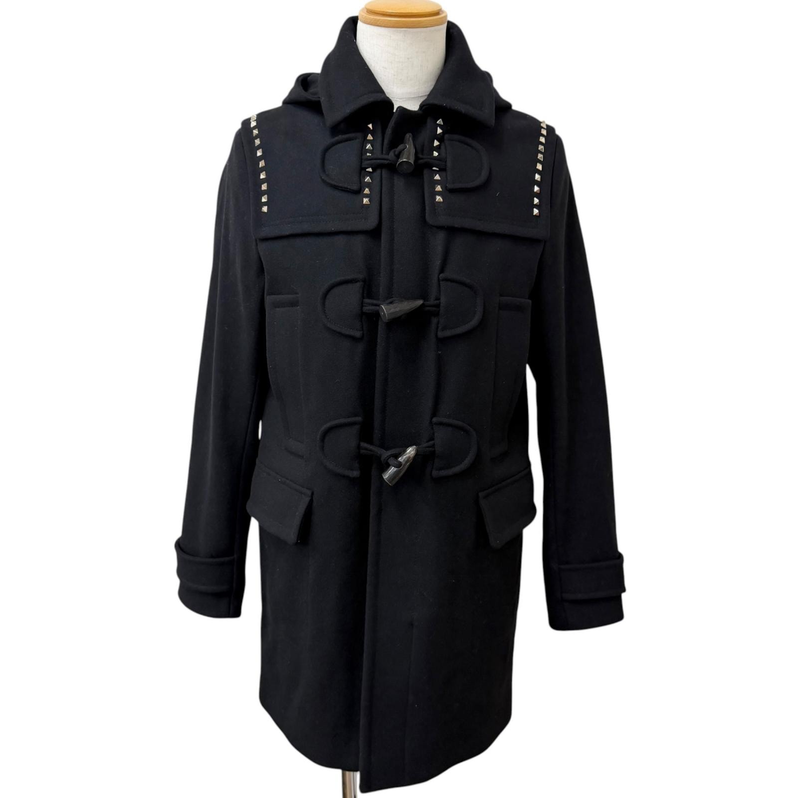 美品 ヴァレンティノ ダッフルコート ブラック 46 NV3CK0123SC