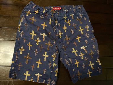 Supreme Crosses Belted Short 青系 サイズ32