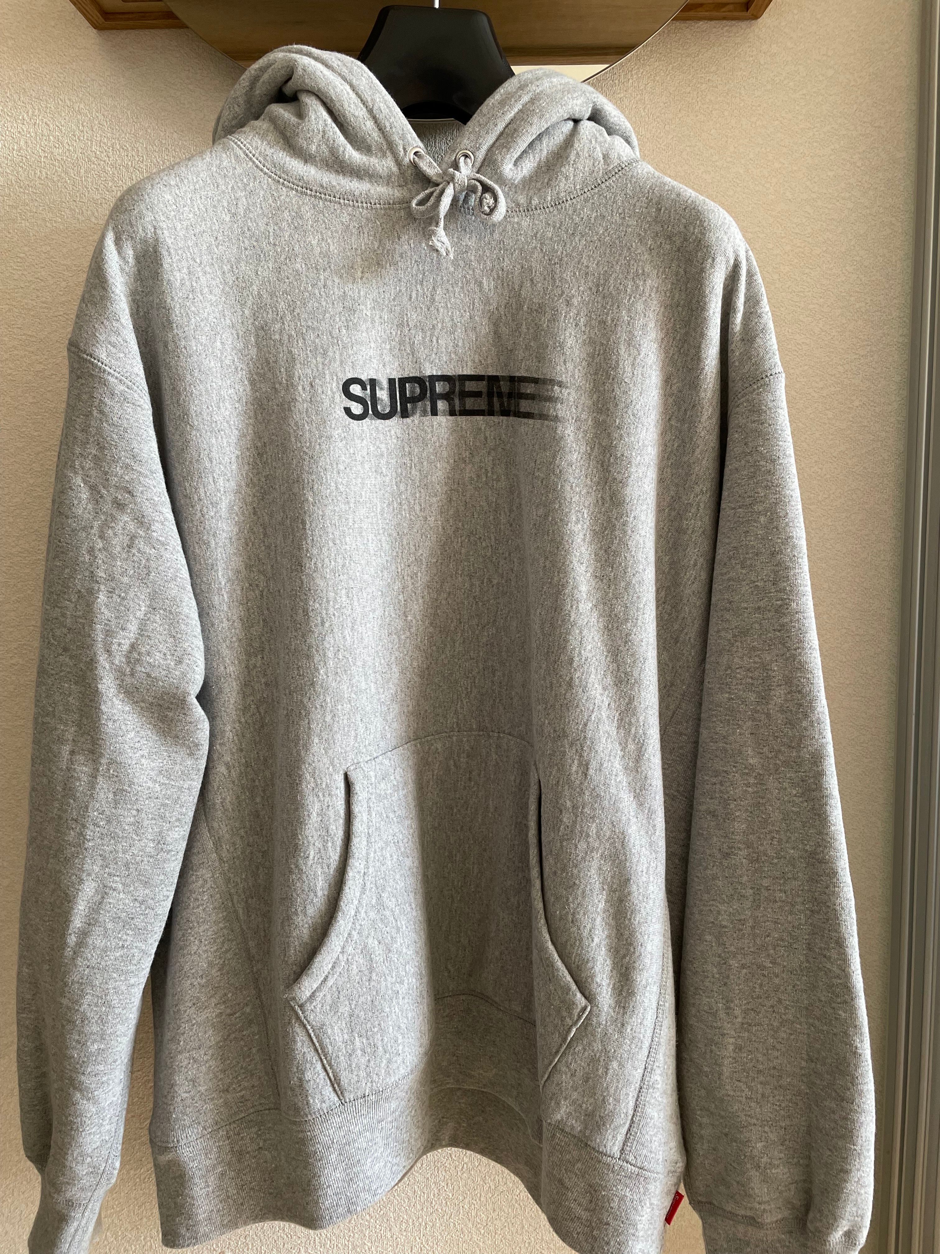 Supreme Motion Logo Hooded Sweatshirt "Heather Grey" (23SS)