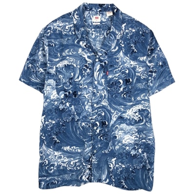古着 リーバイス Levi's RELAXEDE 総柄 半袖 オープンカラー ビスコースシャツ ボックスシャツ メンズM相当/eaa660961