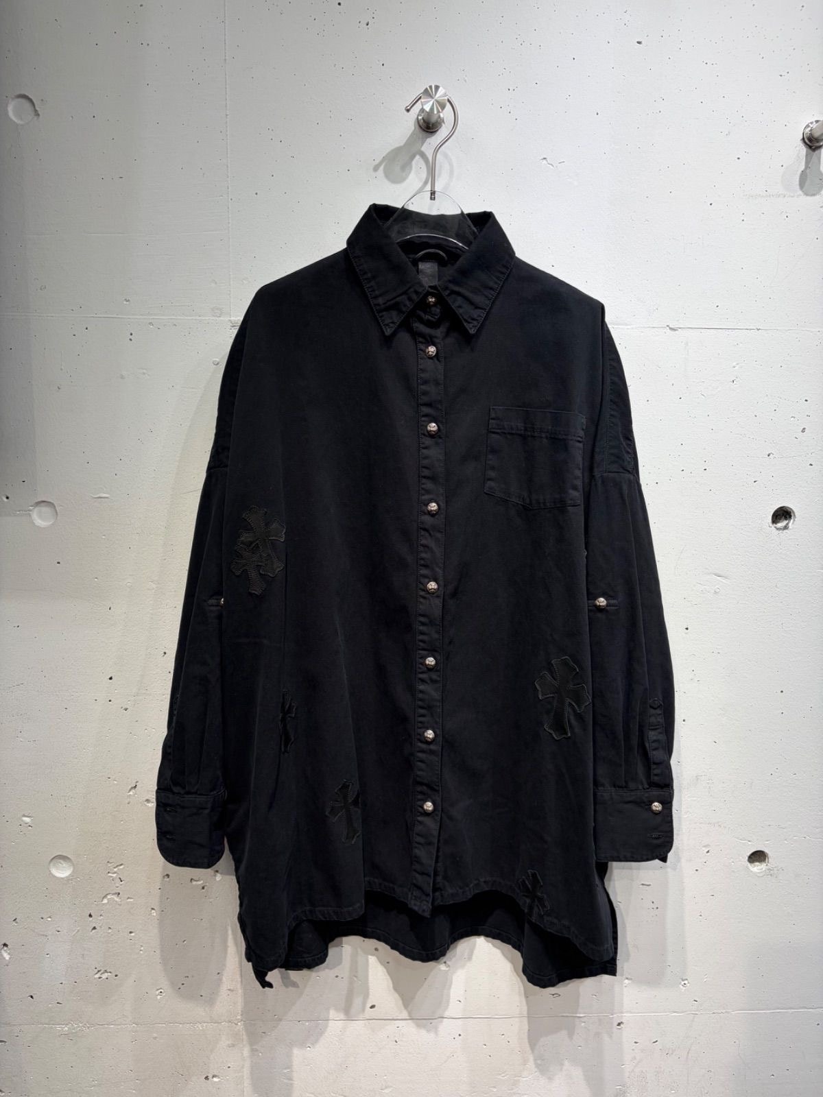 Chrome Hearts Mahal Kita Leather L/S Shirt ""Black