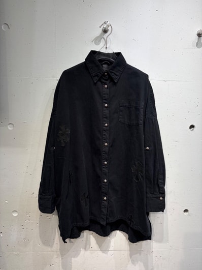 Chrome Hearts Mahal Kita Leather L/S Shirt ""Black