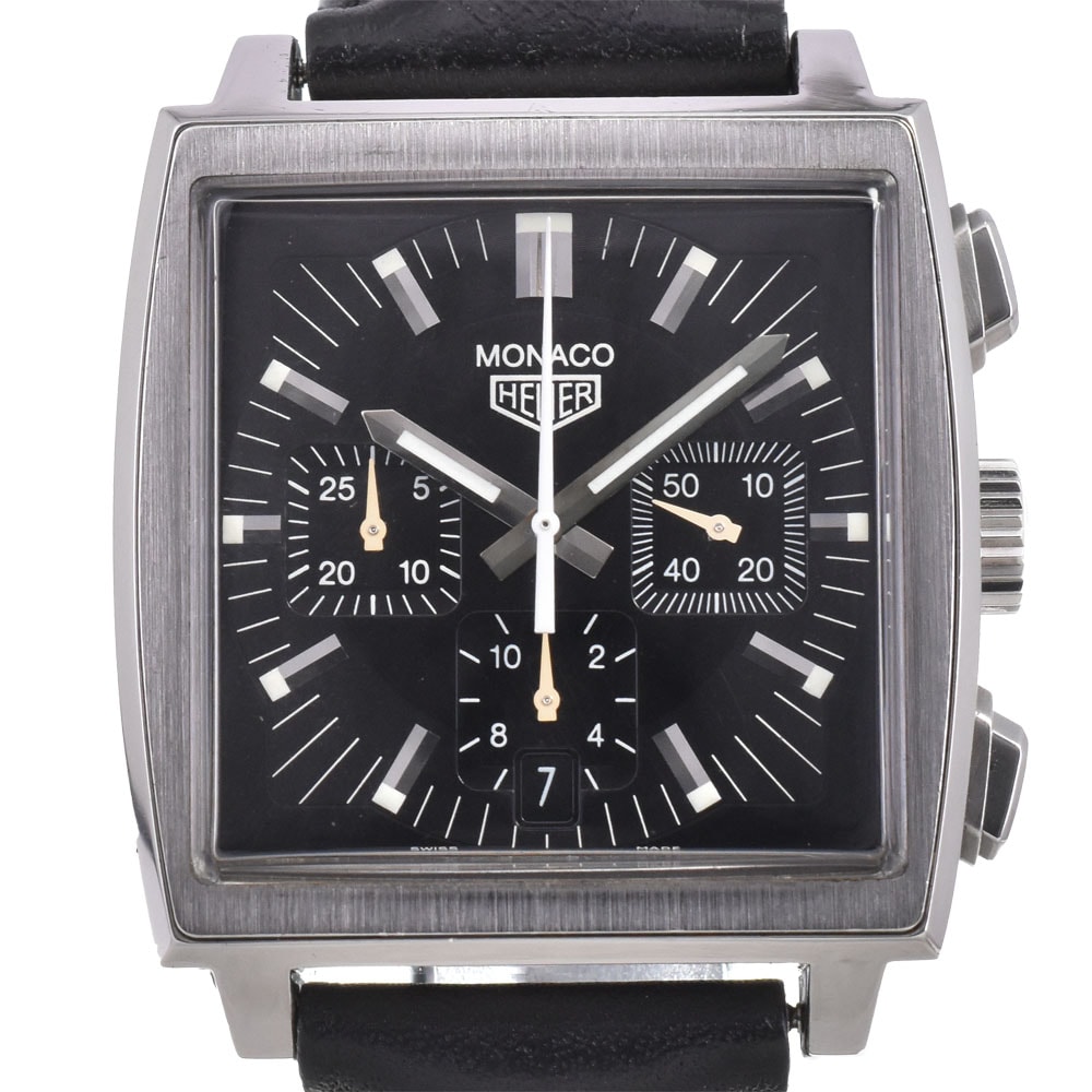 タグホイヤー TAG HEUER CS2111 モナコ クロノグラフ デイト 自動巻き メンズ R#146128