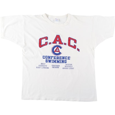 古着 80年代 チャンピオン Champion トリコタグ スポーツプリントTシャツ USA製 メンズXL相当 ヴィンテージ/eaa645079