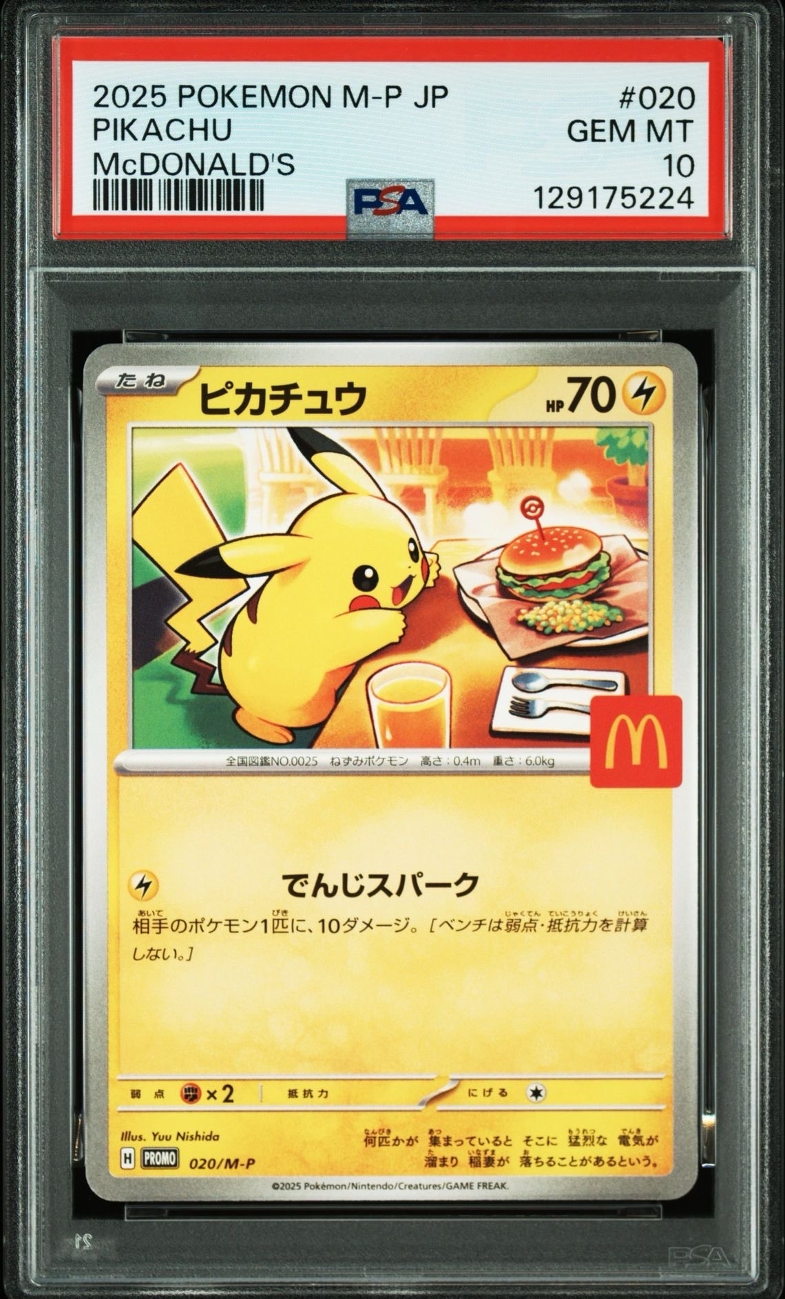 ピカチュウ P [M-P 020](プロモカードパック「マクドナルド ハッピーセット2025」)