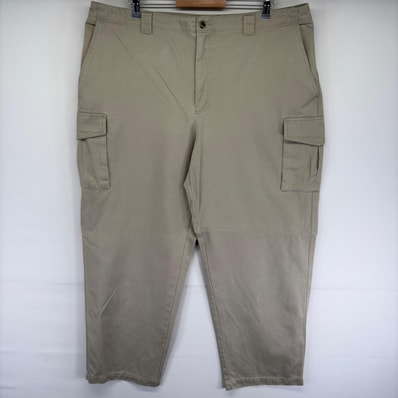 古着 90's/90年代 エルエルビーン L.L.Bean パンツ カーゴ テーパード アウトドア チノパン w42 L30 ベージュ系 メンズ