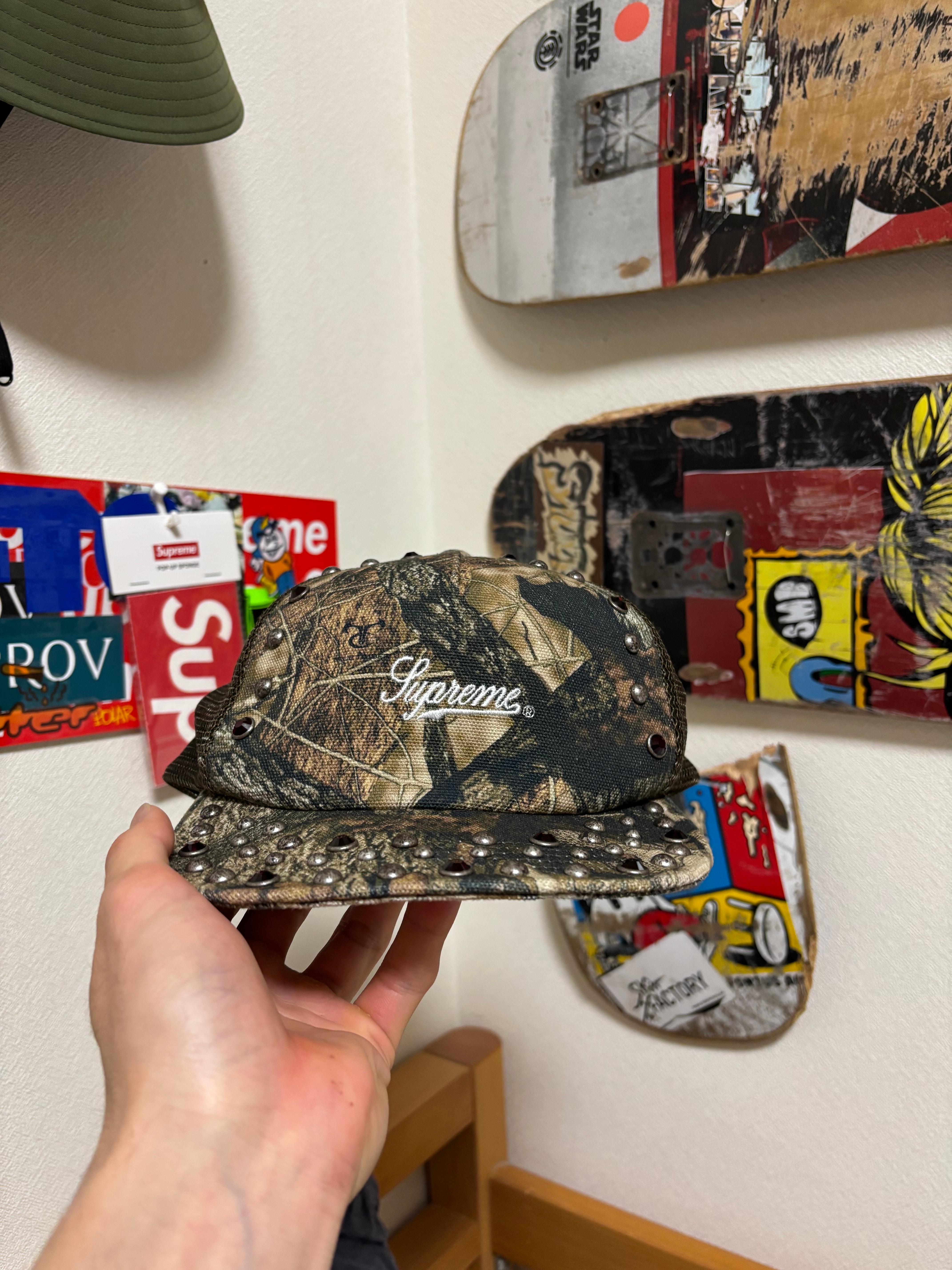 Supreme x B.B. Simon Studded Canvas 5-Panel "Camo"