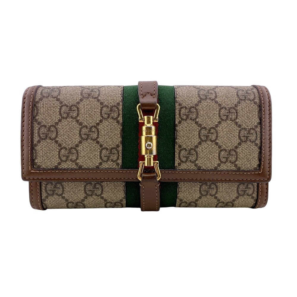 グッチ GUCCI 長財布 GGスプリーム ジャッキー 652681 ブラウン