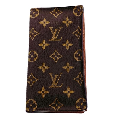 LOUIS VUITTON ルイ・ヴィトン ポルトカルト クレディ エン 長財布 M60825 モノグラム ブラウン レディース【中古】