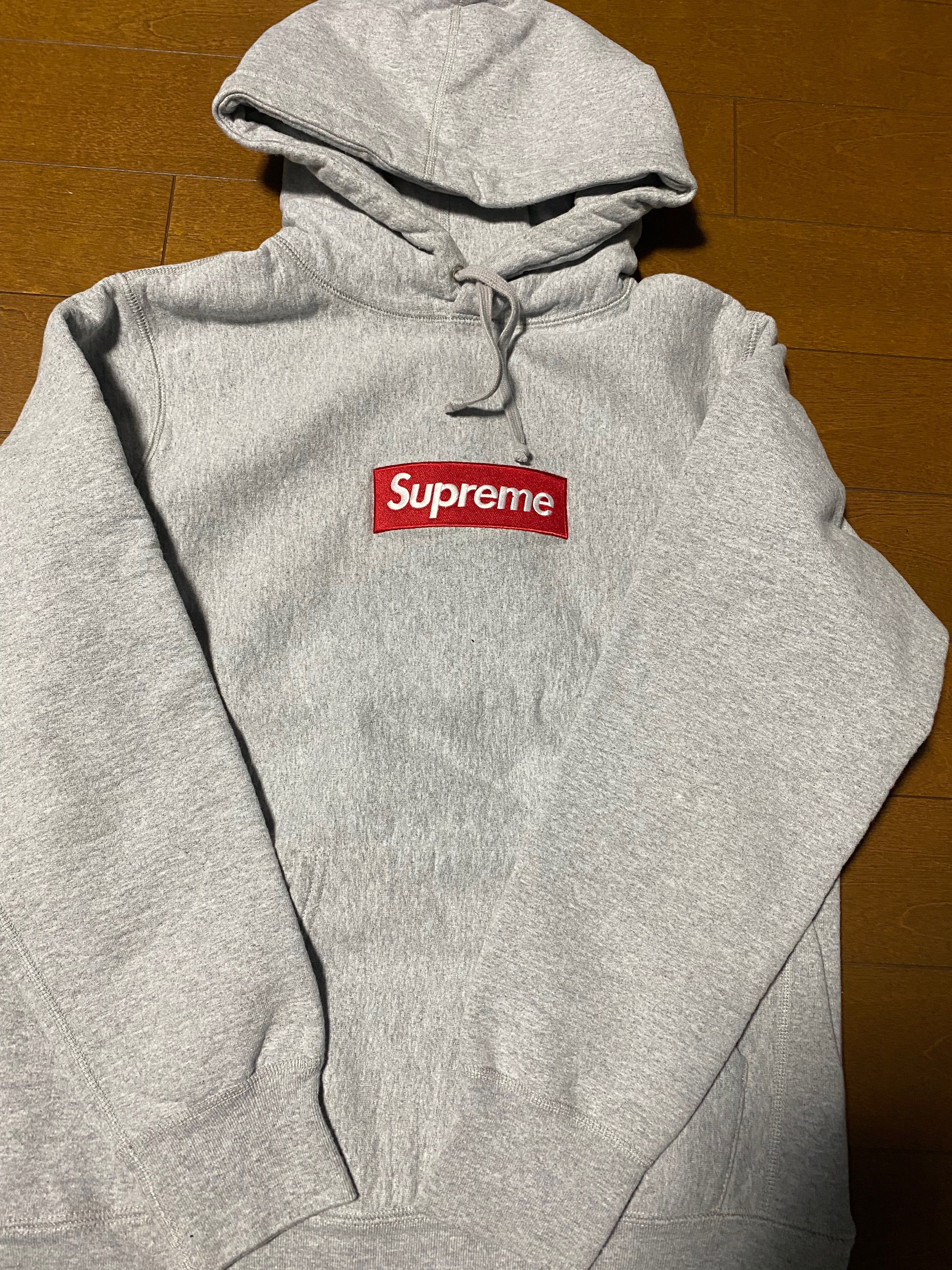 Supreme Box Logo Hooded Sweatshirt "Heather Grey" (13FW)