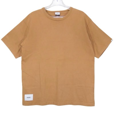 WTAPS ダブルタップス 19SS BLANK SS 01/TEE.COTTON 191ATDT-CSM01 ブランク ショートスリーブ コットン Tシャツ ベージュ カットソー 半袖 サイズ02(M)