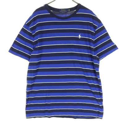 POLO RALPH LAUREN ポロラルフローレン ボーダー柄 半袖 Tシャツ M ブルー