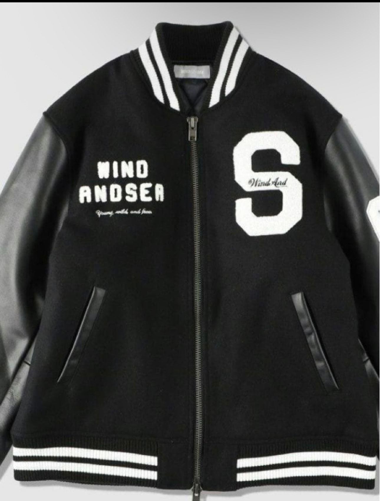 未使用に近い】WIND AND SEA 3周年記念Varsity Jacket BEYOUTHの古着