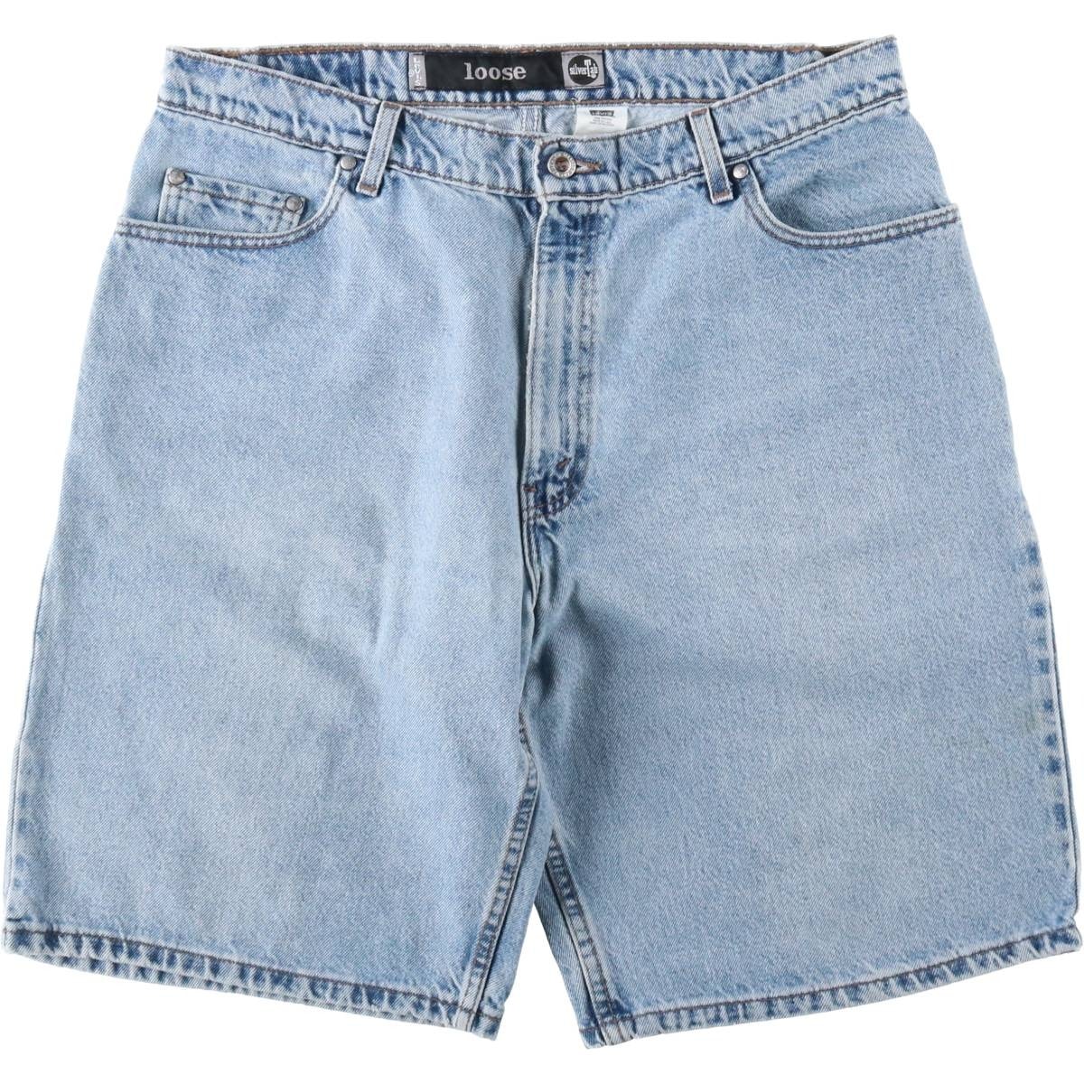 古着 90年代 リーバイス Levi's SILVER TAB シルバータブ LOOSE ルーズ デニムショーツ ハーフパンツ ジョーツ USA製 メンズw36相当 ヴィンテージ/eaa661879