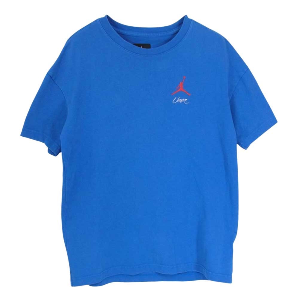 NIKE AIR JORDAN ナイキ ジョーダン Tシャツ BV1491-486 × UNION JORDAN FLIGHT COLLECTION TEE ユニオン ジョーダン フライト コレクション 半袖 Tシャツ ブルー系 XS【中古】