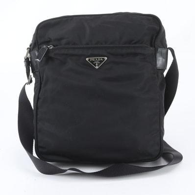 ■美品 プラダ テスート ナイロントライアングルロゴショルダーバッグ