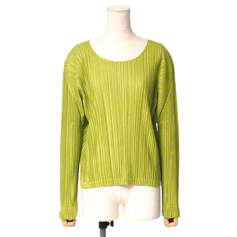 ■美品■PLEATS PLEASE ISSEY MIYAKE プリーツプリーズ イッセイミヤケ カットソー サイズ3 プリーツ トップス 長袖 ブランド古着【中古】20250317/RA3734