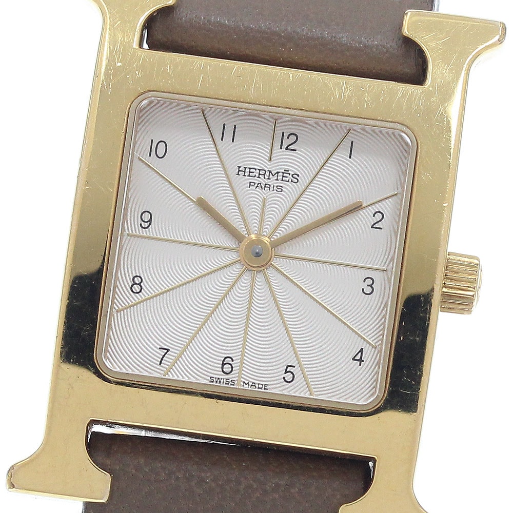 エルメス Hウォッチ  HH1.201 クォーツ レディース 【中古】