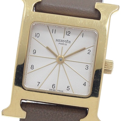 エルメス Hウォッチ HH1.201 クォーツ レディース 【中古】