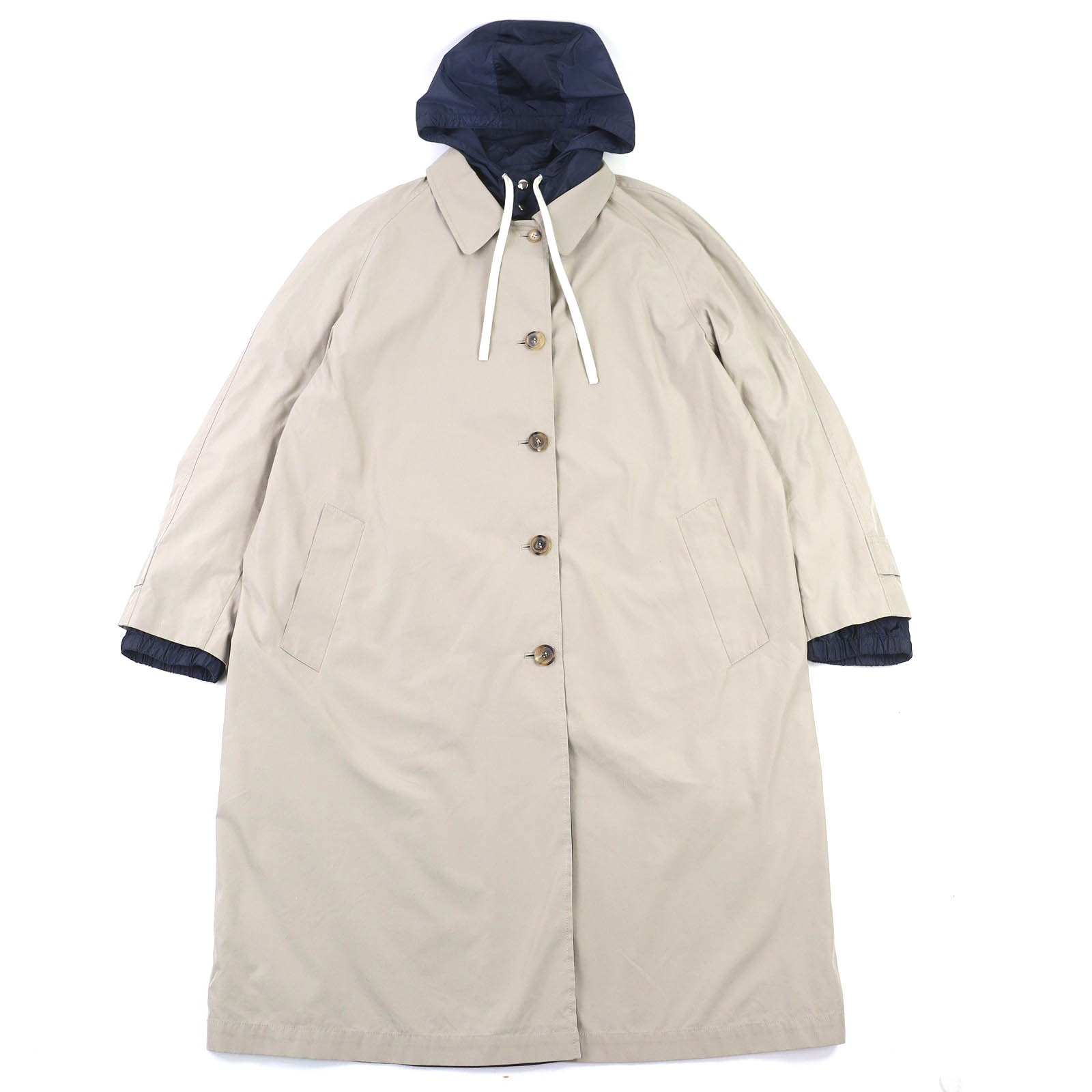 極美品 ミュウミュウ リバーシブル シングルブレスト コート 42 MS2087