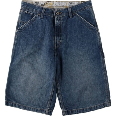 古着 00年代 リーバイス Levi's デニムペインターショーツ ハーフパンツ レディースXL(w32)相当/eaa646986