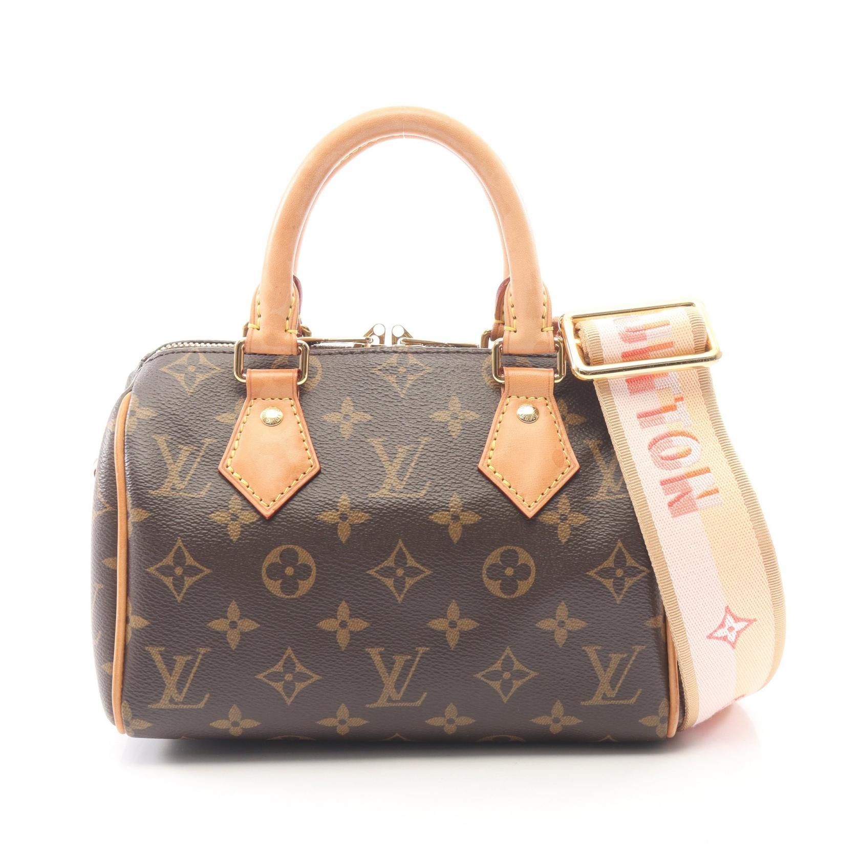 ルイ・ヴィトン LOUIS VUITTON スピーディ バンドリエール 20 2WAY ハンドバッグ バッグ PVCコーティングキャンバス レザー モノグラム レディース ブラウン系 M46594 【中古】