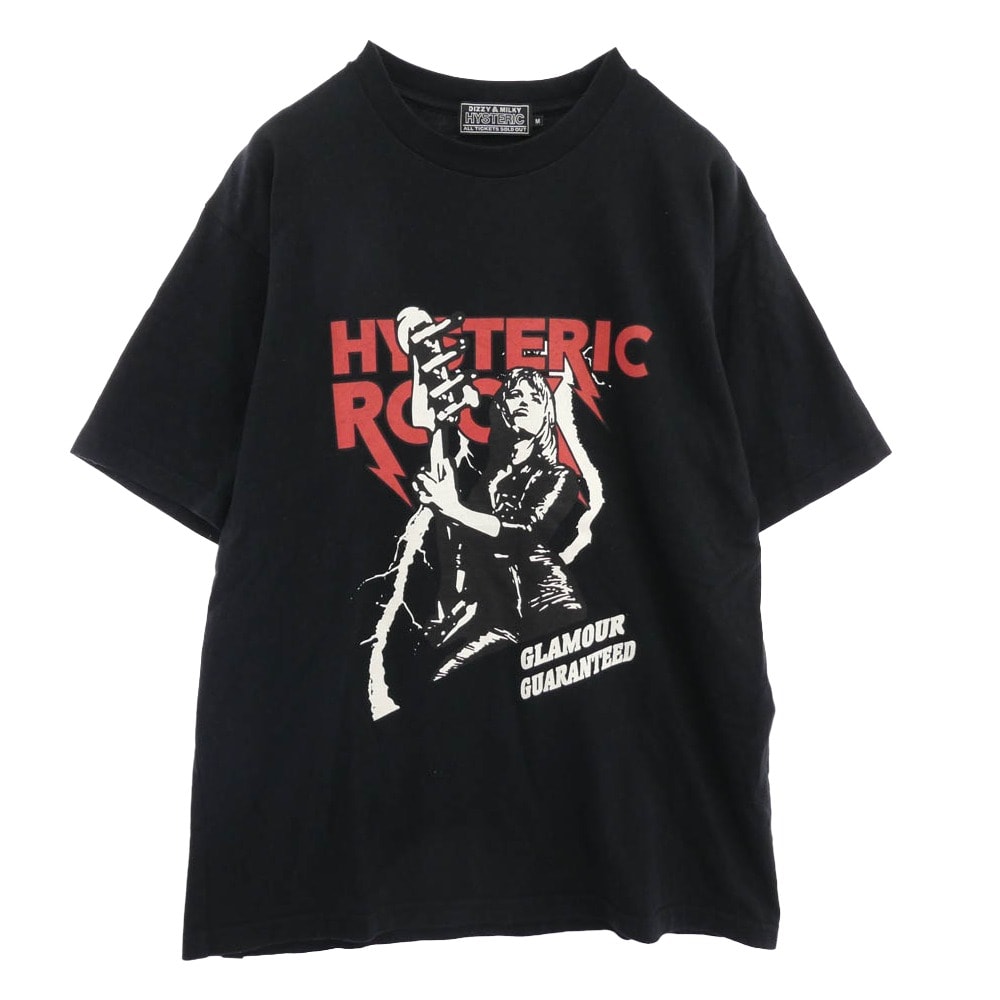HYSTERIC GLAMOUR ヒステリックグラマー Tシャツ 02233CT10 ROCK CITY プリント 半袖 Tシャツ ブラック系 M【中古】