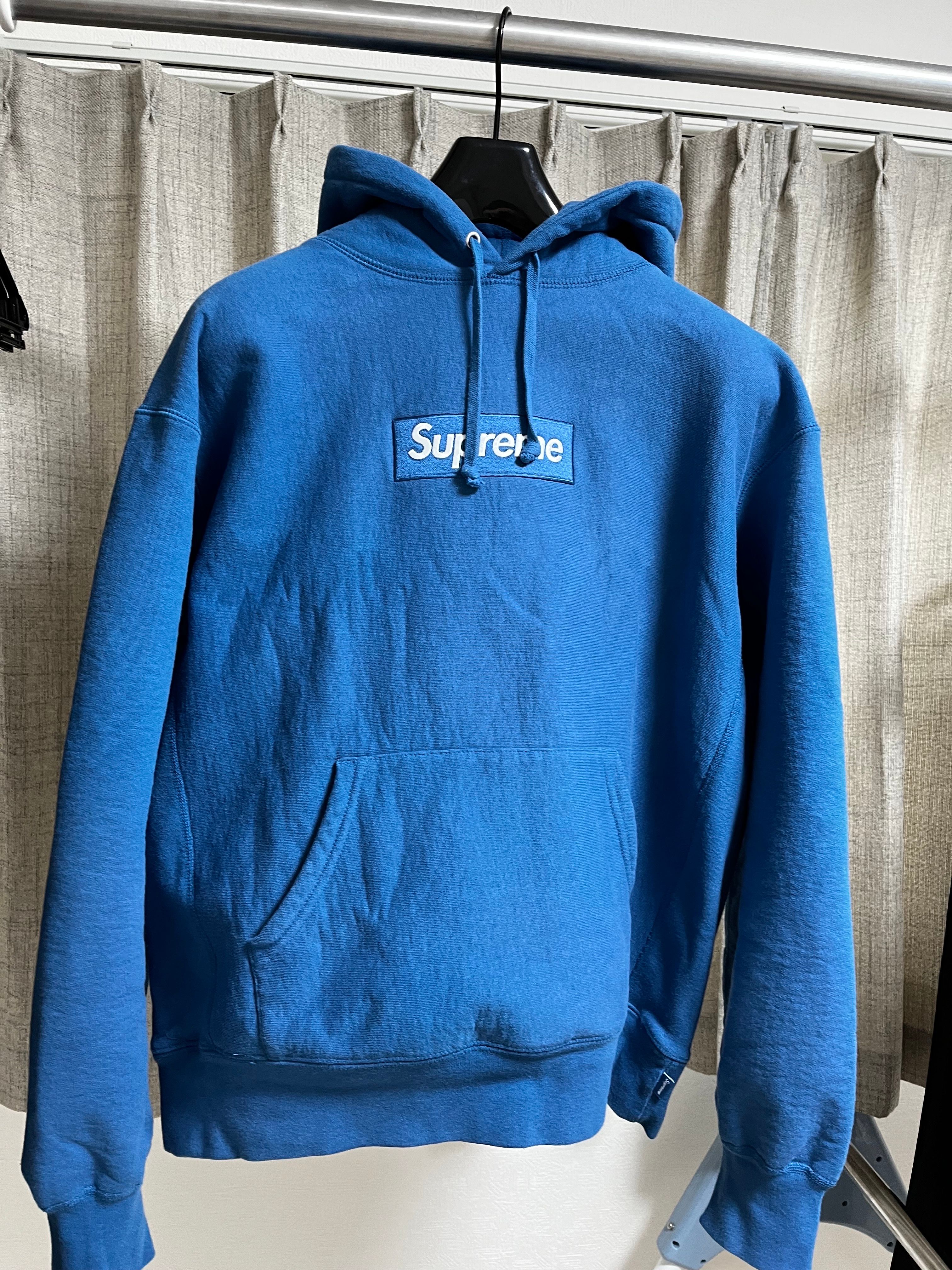 Supreme Box Logo Hooded Sweatshirt "Blue" (23FW)
