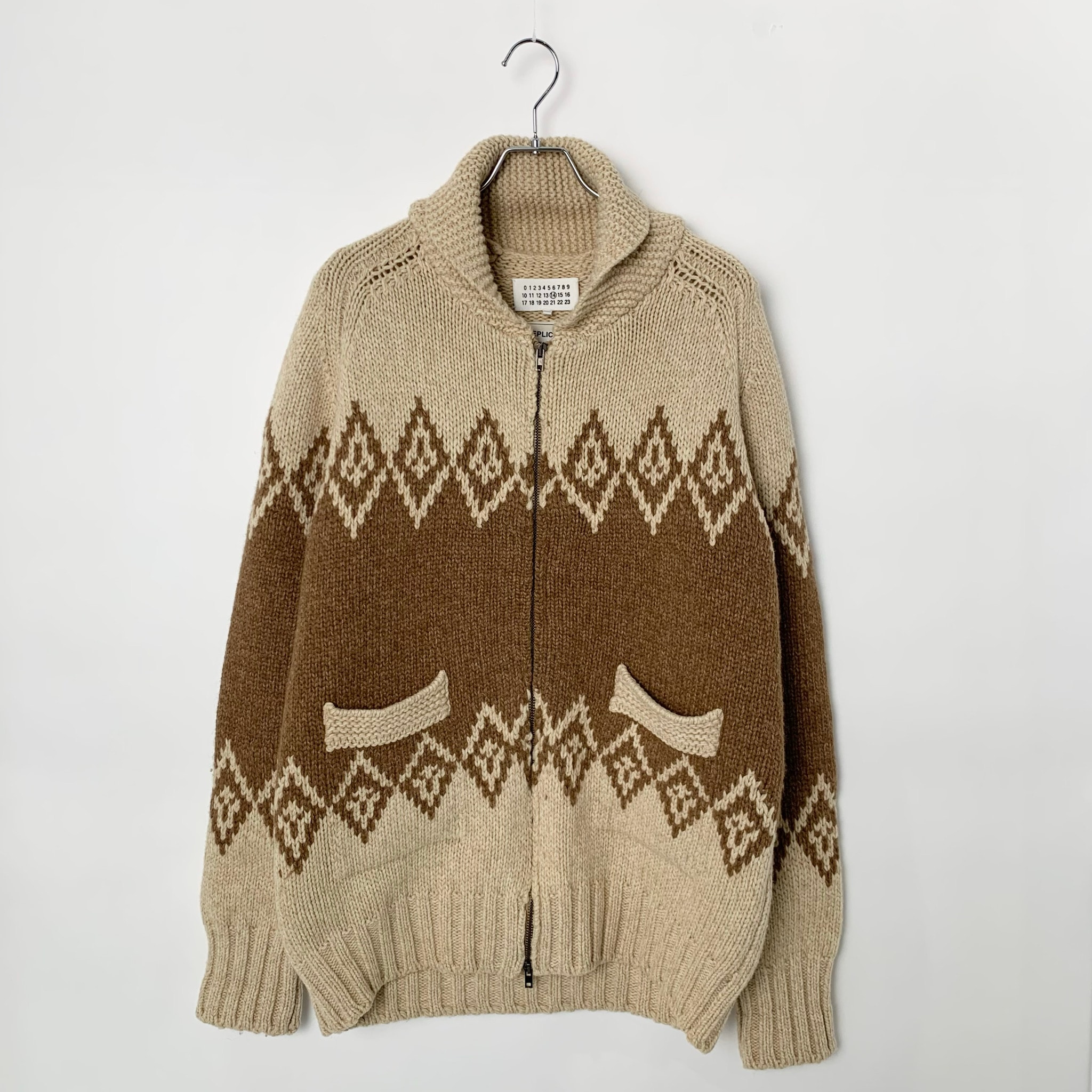 Maison Margiela Fair Isle Sweatey "Beige/Brown"