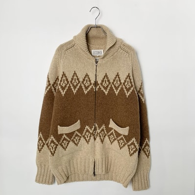 Maison Margiela Fair Isle Sweatey "Beige/Brown"