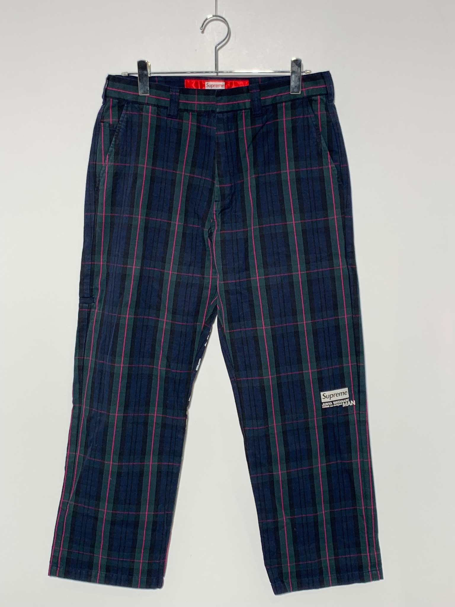 Supreme x JUNYA WATANABE COMME des GARCONS MAN Printed Work Pant "Navy Plaid"