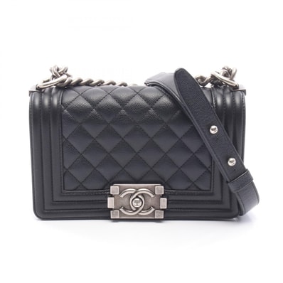 シャネル CHANEL ボーイシャネル スモール ショルダーバッグ バッグ カーフ(牛革) レディース ブラック系 A67085 【中古】