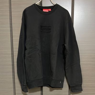 Supreme Cutout Logo Crewneck "Black"