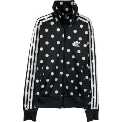 古着 アディダス adidas ORIGINALS オリジナルス ドット柄 バックロゴ ジャージ トラックジャケット レディースXS相当/eaa650420