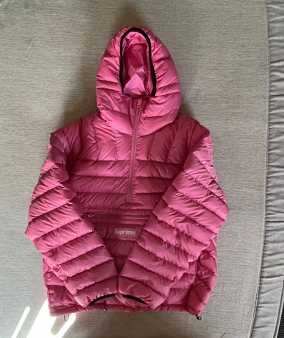 Supreme Micro Down Half Zip Hooded Pullover "Pink"
