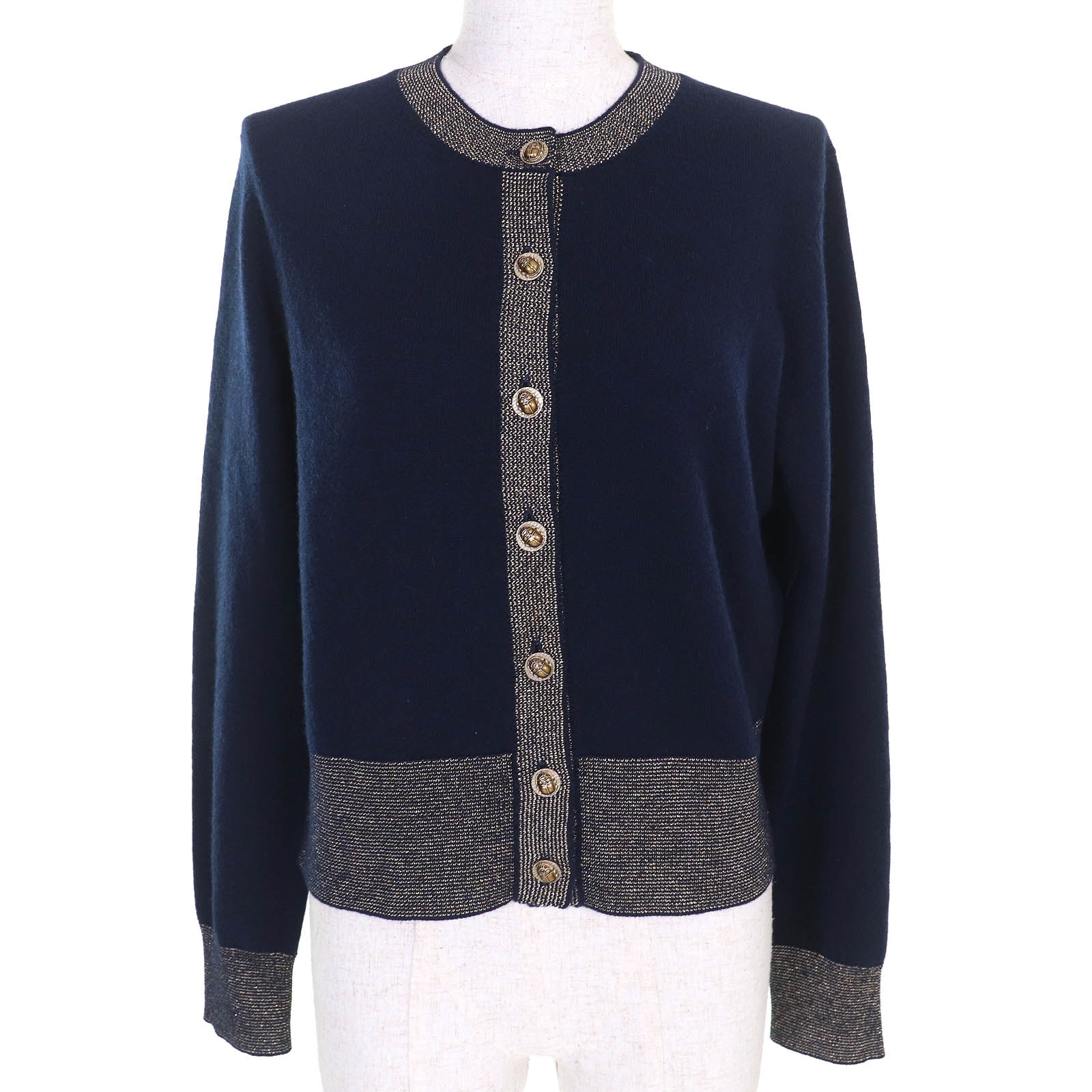 極美品 シャネル カーディガン レディース 38 P61656K47200