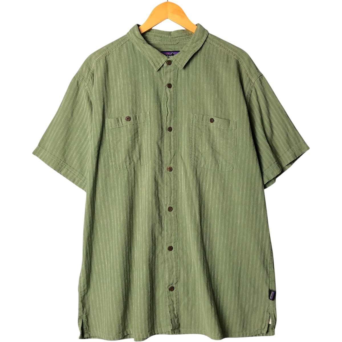 古着 パタゴニア Patagonia バックステップシャツ 53139SP22 半袖 ストライプシャツ メンズXXL相当 ボックスシャツ/eaa581854